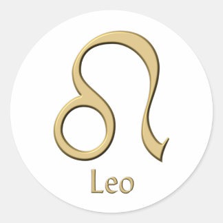 Adesivo Redondo Símbolo Leo