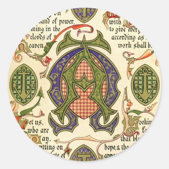 Adesivo Redondo Símbolo luminoso que representa o festival do adve (Frente)