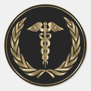 Adesivo Redondo Símbolo médico Design