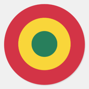 Adesivo Redondo Símbolo militar do país roundel do Gana