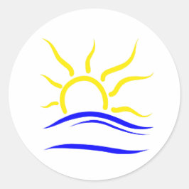 Adesivo Redondo Símbolo Naturista