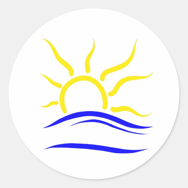 Adesivo Redondo Símbolo Naturista (Frente)