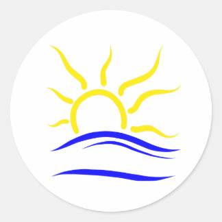 Adesivo Redondo Símbolo Naturista