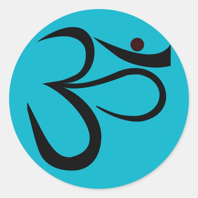 Adesivo Redondo Símbolo Om (Frente)