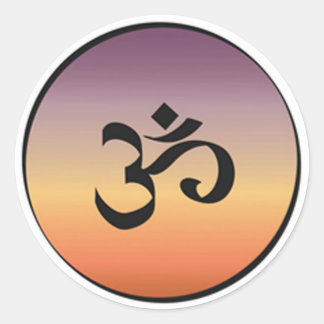 Adesivo Redondo Símbolo Om