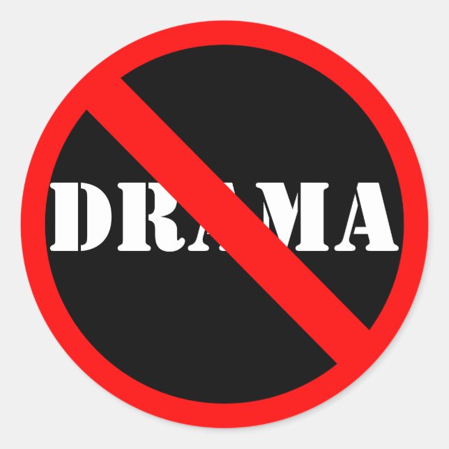 Adesivo Redondo Símbolo personalizável "Não" (Frente)