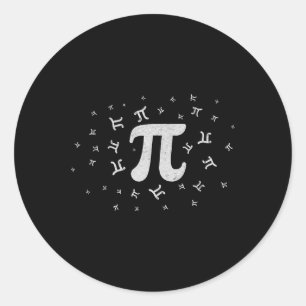 Adesivo Redondo Símbolo Pi Dia 3.14 Pi Número Pi, Pi Número Pi Dia