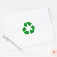 Símbolo reciclagem - Verde