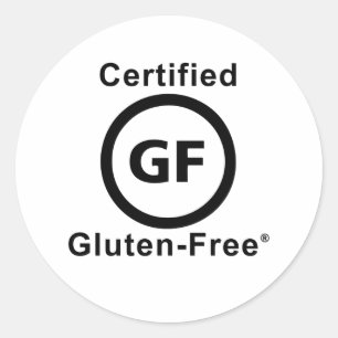 Adesivo Redondo Símbolo sem glúten certificado