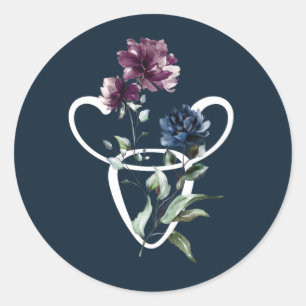 Adesivo Redondo Símbolo Taurus Zodiac