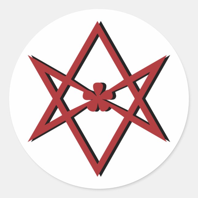 Adesivo Redondo Símbolo Thelema (Frente)