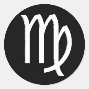 Adesivo Redondo Símbolo Virgo