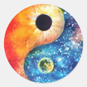Adesivo Redondo símbolo yin-yang