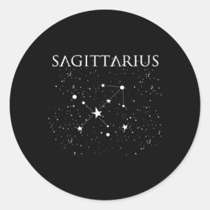 Adesivo Redondo Símbolo Zodiac da Constelação Sagittarius