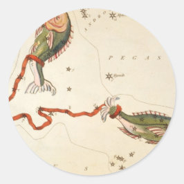 Adesivo Redondo Símbolo "Zodíaco": Peixes