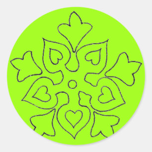 Adesivo Redondo Símbolos Cristãos Sticker