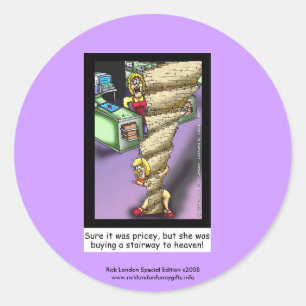 Adesivo Redondo Simeon_StairwayHeaven, Edição Especial de Londres 