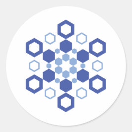 Adesivo Redondo Simetria de fosco