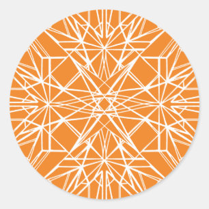 Adesivo Redondo Simetria Geométrica