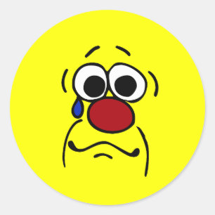 Adesivo Redondo Simpatia Face Grumpey