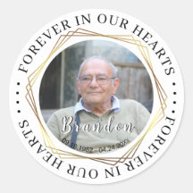 Simpatia Funeral Foto Memorial Sticker