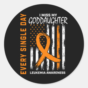 Adesivo Redondo Simpatia Oferece Perda de Godchild Leukemia Awaren
