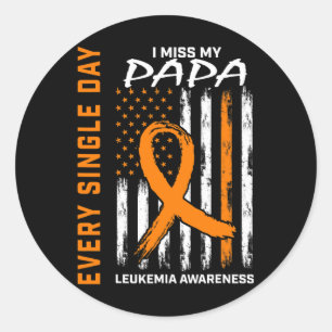Adesivo Redondo Simpatia Oferece Perda De Papá Laranja Leucemia Aw