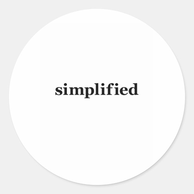 Adesivo Redondo Simpificado (Frente)