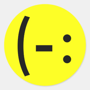 Adesivo Redondo Simple Happy Face