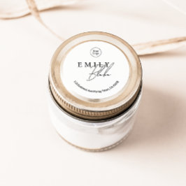 Adesivo Redondo Simple Modern Business Sticker With Logo