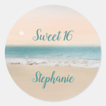Simple Sweet 16 Beach Theme Party