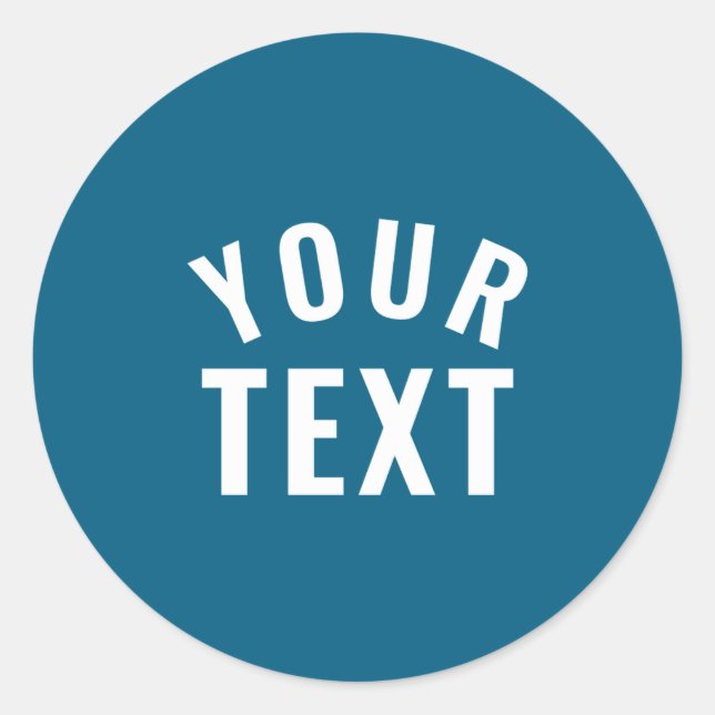 Adesivo Redondo Simple Text Template Womens Long Sleeve Black _1  (Frente)