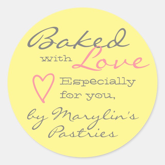 Adesivo Redondo Simples Amarelo feito com pasto cardíaco colorido (Frente)