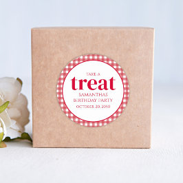 Adesivo Redondo Simples Aniversário O Tratado Favorece Moderno Gin