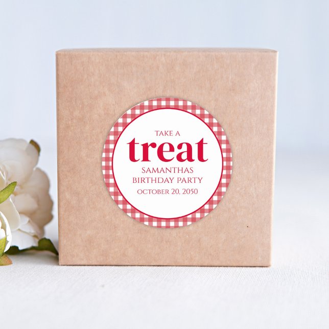 Adesivo Redondo Simples Aniversário O Tratado Favorece Moderno Gin (Criador carregado)