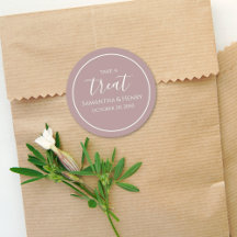 Simples Caligrafia de Casamento Treat Dark Blush