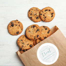 Adesivo Redondo Simples Casamento Mínimo do Dólar de Areia de Prai