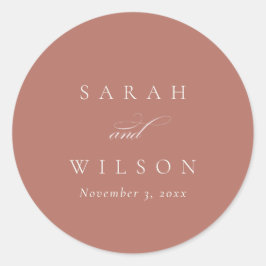 Adesivo Redondo Simples Chic Elegant Script Black Marinho Negra Cl