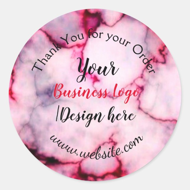 Adesivo Redondo simples e mínimo adicione seu logotipo/design aqui (Frente)