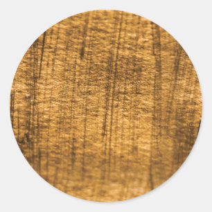Adesivo Redondo Simples Faux Dourado.