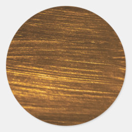Adesivo Redondo Simples Faux Dourado.