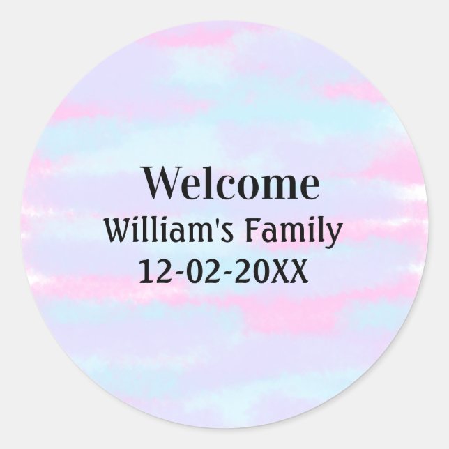 Adesivo Redondo simples logotipo monograma mínimo personalizado be (Frente)