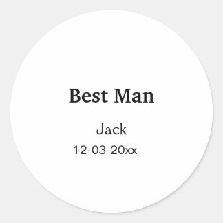 Adesivo Redondo SIMPLES MINIMAL adicione seu nome padrinho