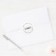 Adesivo Redondo Simples minimalista de logotipo comercial em círcu (Envelope)