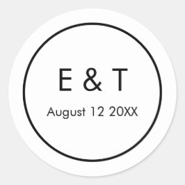 Adesivo Redondo Simples moderno