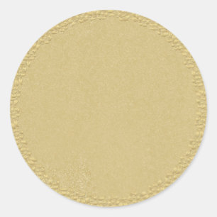 Adesivo Redondo Simples personalizável Dourado