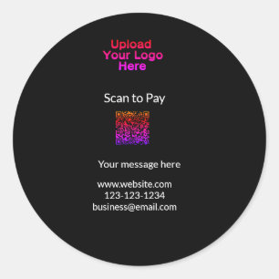 Adesivo Redondo Simples varredura mínima para pagar o esquema de l