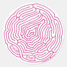 Simplesmente Mazes Arredondar Maze Sticker