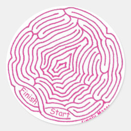 Adesivo Redondo Simplesmente Mazes Arredondar Maze Sticker