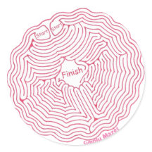 Simplesmente Mazes Spider Web Maze Sticker